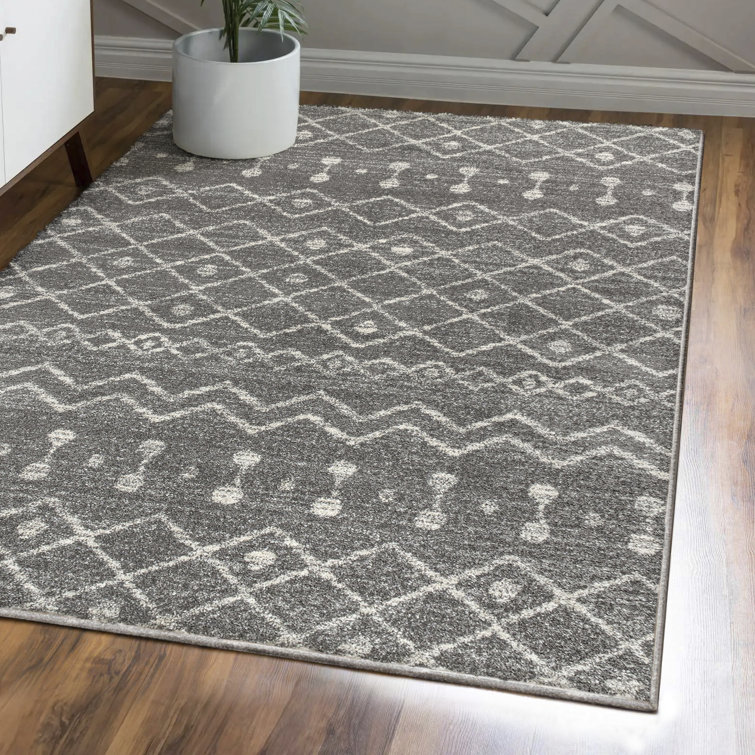 Bousquet Moroccan Beni Souk Gray/Cream Rug
