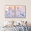 Lavender Shadows Set High-Gloss Frameless Acrylic Glass Wall Art Floral & Botanical Print by Oliver Gal, Ready to Hang, 16 x 20-2022104147-2022104156