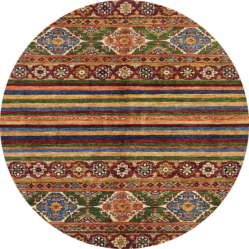 12 - Tapis abstrait 595, Rond 4 pi