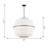 Ellen Degeneres Hikari 5 Light Dining Room Pendant With White Linen Shade-1312245194-1312245192
