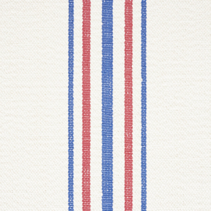 Scarset Stripe Fabric, Blue/Red