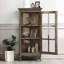 Image couleur solide + bois manufacturé + vitrines