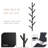 Modern Wall Mounted Coat Rack With Multiple Metal Hooks For Entryway Storage