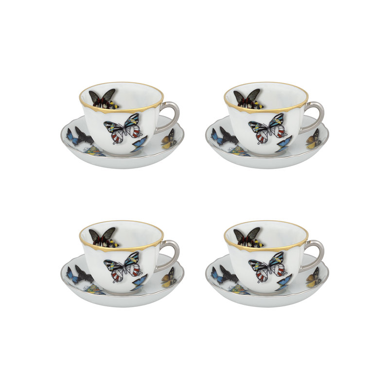 Butterfly Parade Porcelain Saucer