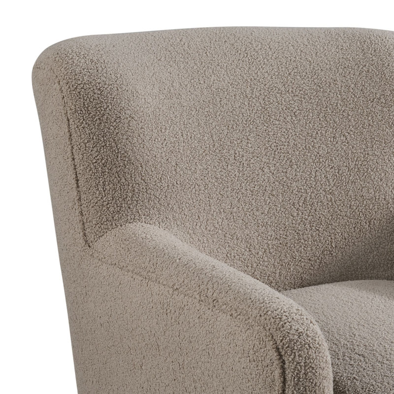 Picket House Furnishings Bishop Swivel Chair in Feather, Tan Polyester