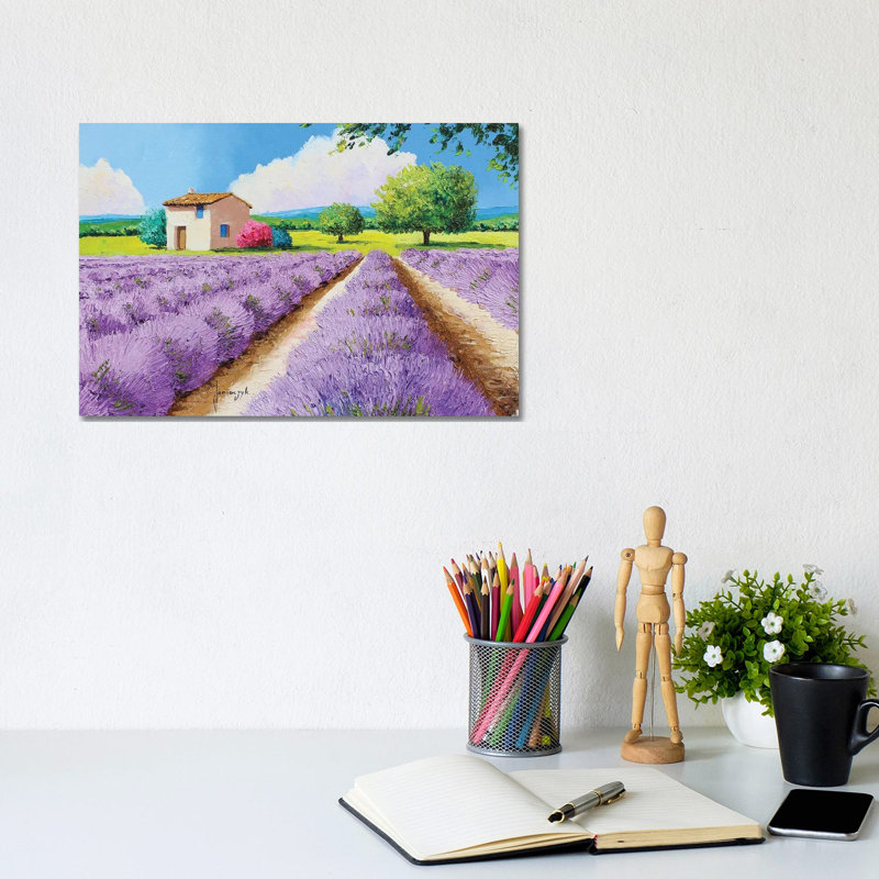 House With Blue Shutters In Provence by Jean-Marc Janiaczyk - Gallery-Wrapped Canvas Giclée on Canvas, No Frame