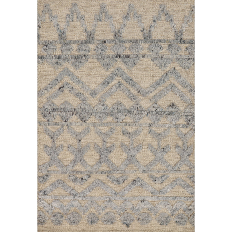 Tapis décoratif oriental fait à la main en laine marocain 2 x 3