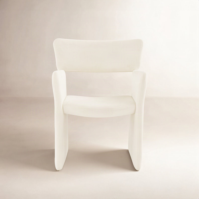 Fauna Velvet Dining Chair, Cream