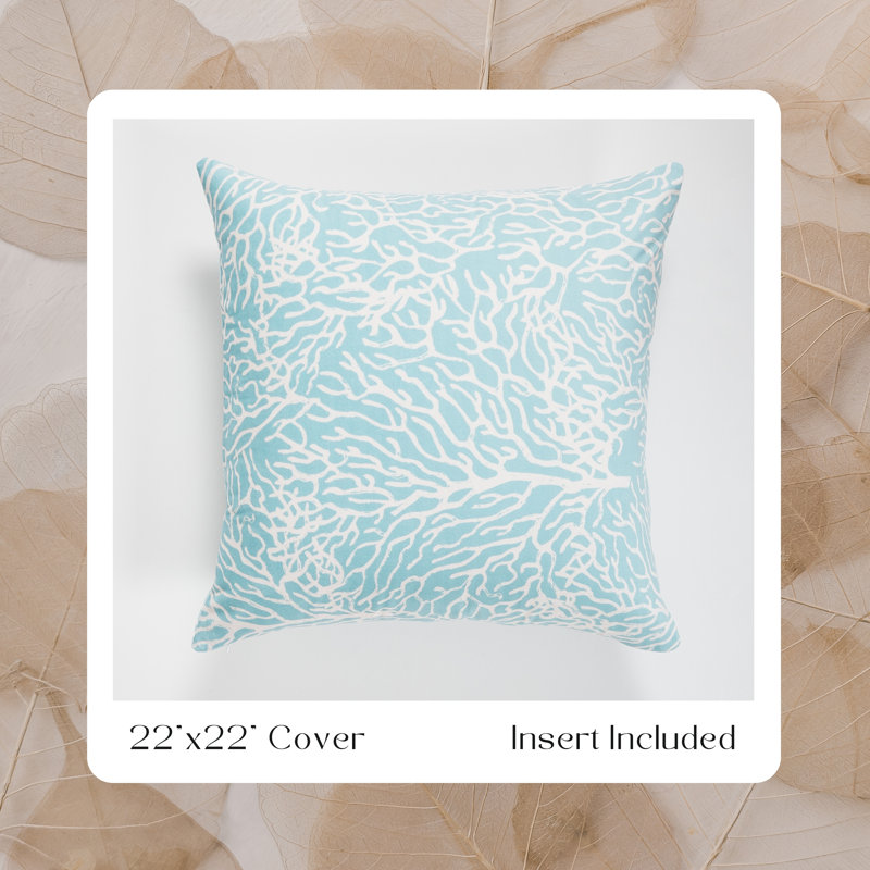 Coussin floral 22 po
