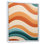 Waves of Retro Elegance in Blue and Orange - Modern Midcentury, reproduction d'art sur toile