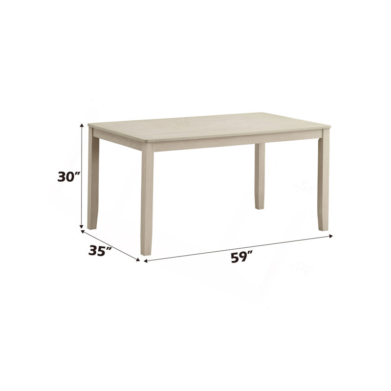 Ferris Antique Gray Finish Dining Table