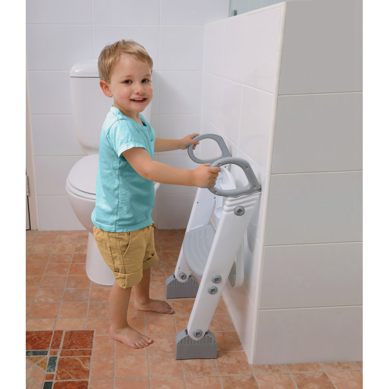 Round Family Toilet Seat, Grey/White