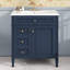 Meuble-lavabo de 30 po avec lavabo supérieur, meuble-lavabo moderne avec 2 tiroirs et tiroir escamotable, meuble-lavabo simple-1242137275-1242137277
