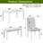 Wooden Dining Rectangular Table with Bench, Kitchen Table with Bench for Small Space-1343795633-1343795634-1343795637