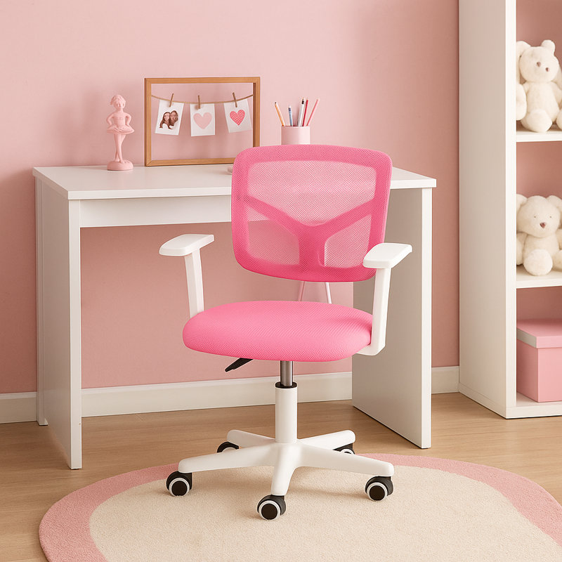 Office Chair, Pink