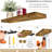 Floating Shelves Set Of 4 - Wall Mounted Shelves For Bedroom, Kitchen, Bathroom, Living Room - Farmhouse Style Home Decor - Over The Toilet Storage - 24 X 9 Inch Rustic Wood Floating Shelves-29404474