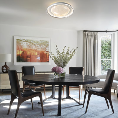 Round Flush Mount Ceiling Light With Remote And App Control