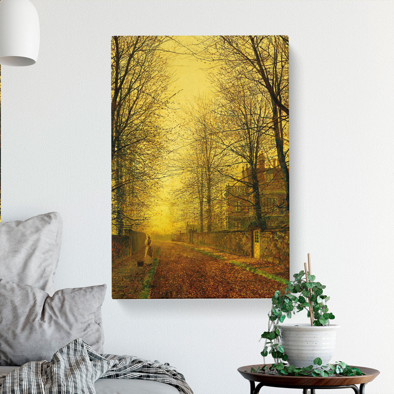 Autumns Golden Glow by John Atkinson Grimshaw - Wrapped Canvas, 50cm H x 35cm W x 3cm D