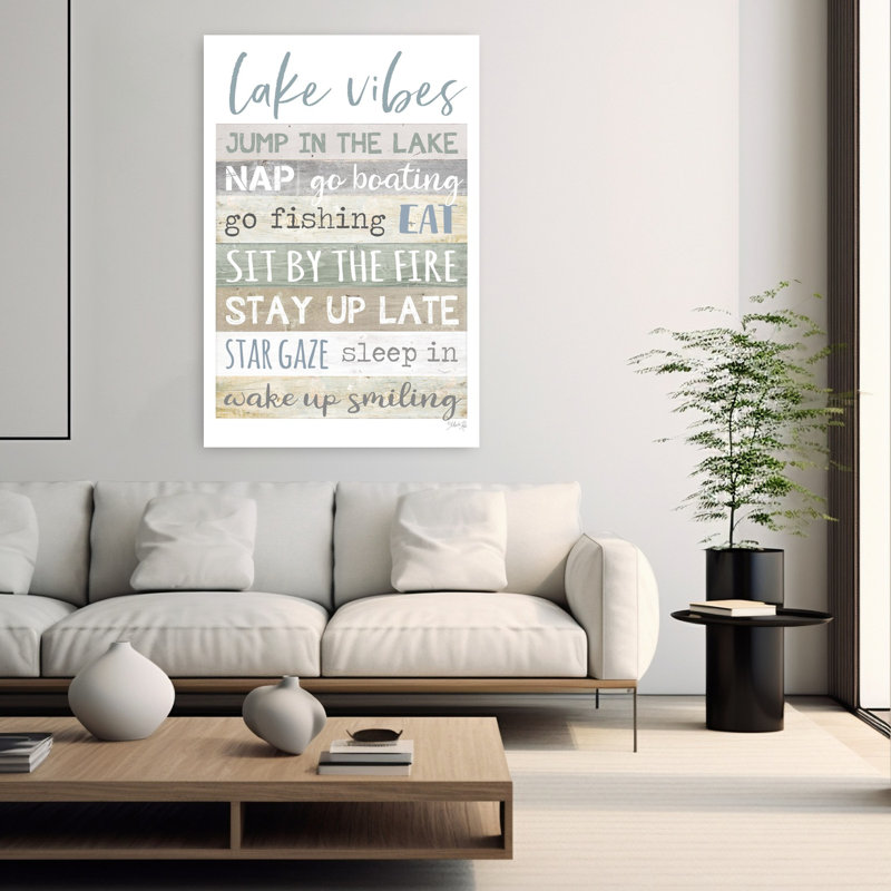 Lake Vibes, art abstrait contemporain d'été, H 60 po x l 40 po