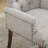 Elegant Upholstered Chenille Accent Dining Chair with Curved Wood Legs-457448350