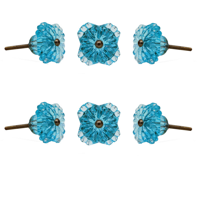 Poignée fantaisie Belle 1,75 po, Bleu