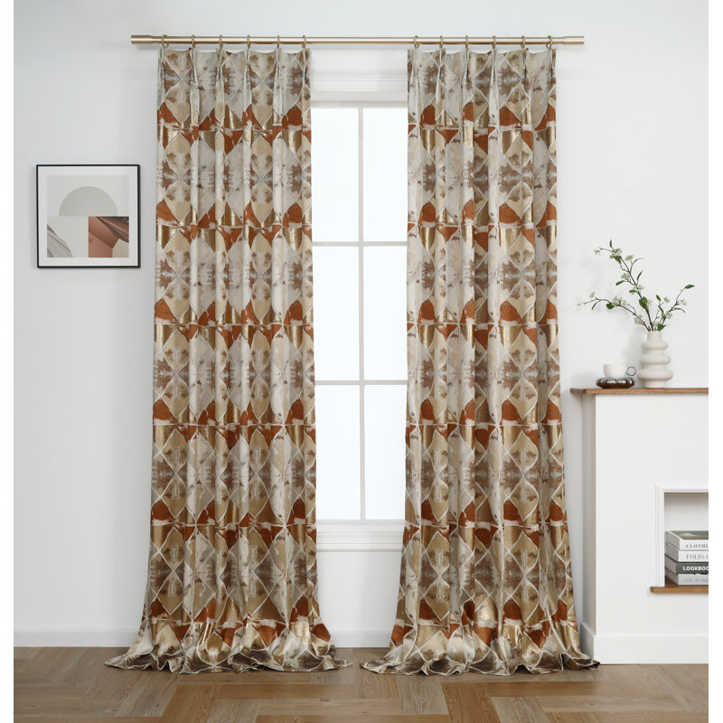 Paire de rideaux obscurcissant en polyester, L 45 po x L 108 po