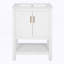 Meuble-lavabo moderne de 24 po au design sergé élégant avec charnières à fermeture en douceur-1902752914