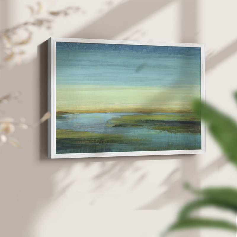 The Flow -Framed Print - Restickable, H 8 po x l 10 po, Blanc