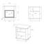 50cm W Metal Bedside Table