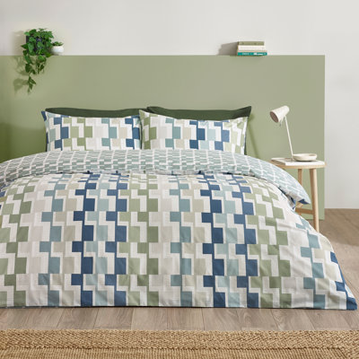 Bryson Geo Reversible Duvet Cover Set