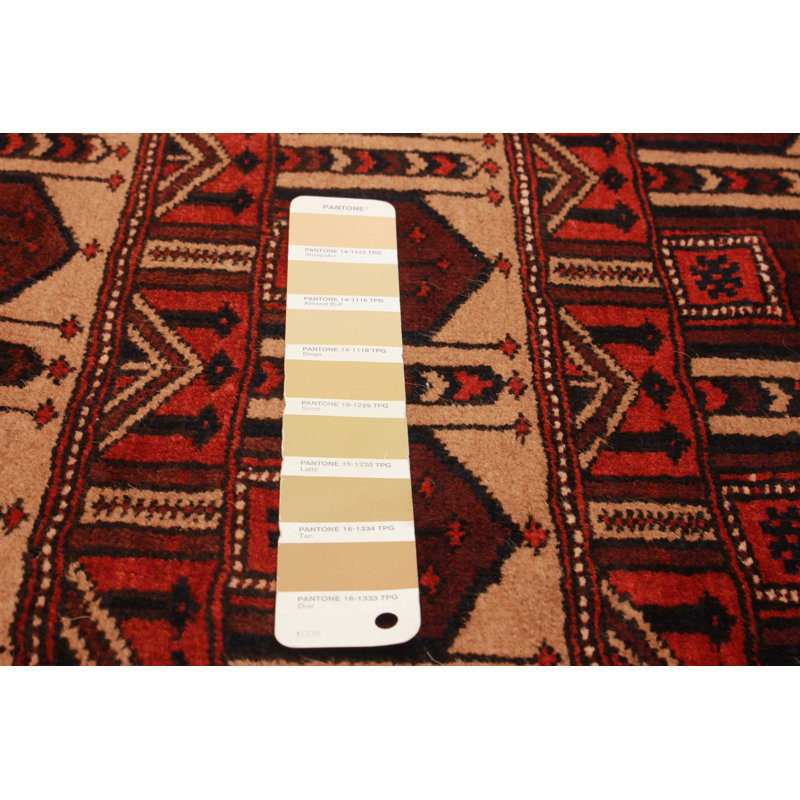 Tapis unique en laine nouvel âge rectangulaire 3 pi 1 po x 4 pi 7 po beige