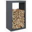  Support à bois de chauffage anthracite 23,6 po x 15,7 po x 39,4 po-1965388225