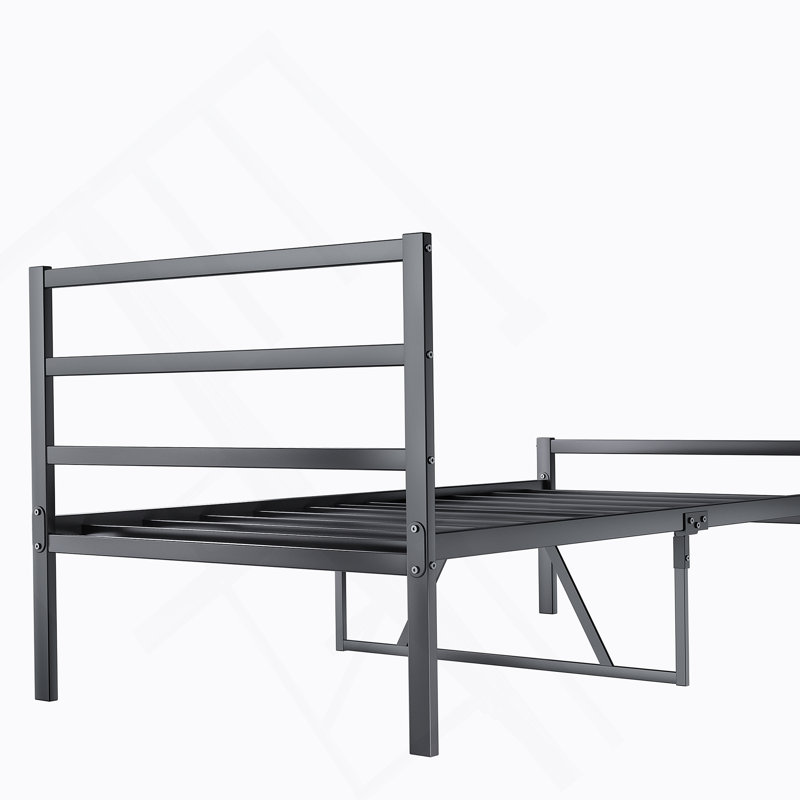 Metal Platform Bed Frame With Headboard