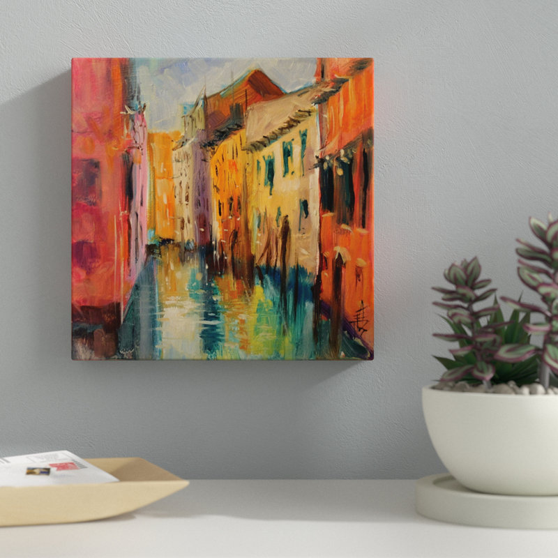 Venise III - reproduction d'art, Toile tendue, H 10 po x l 10 po x P 1,5 po