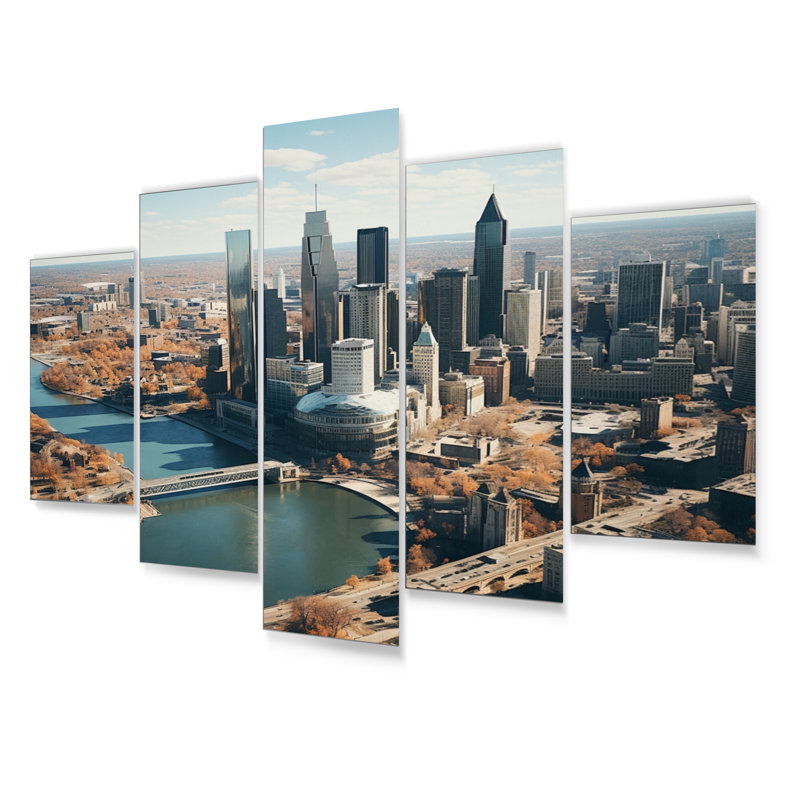 Modern Cities & Countries Wall Decor on Metal