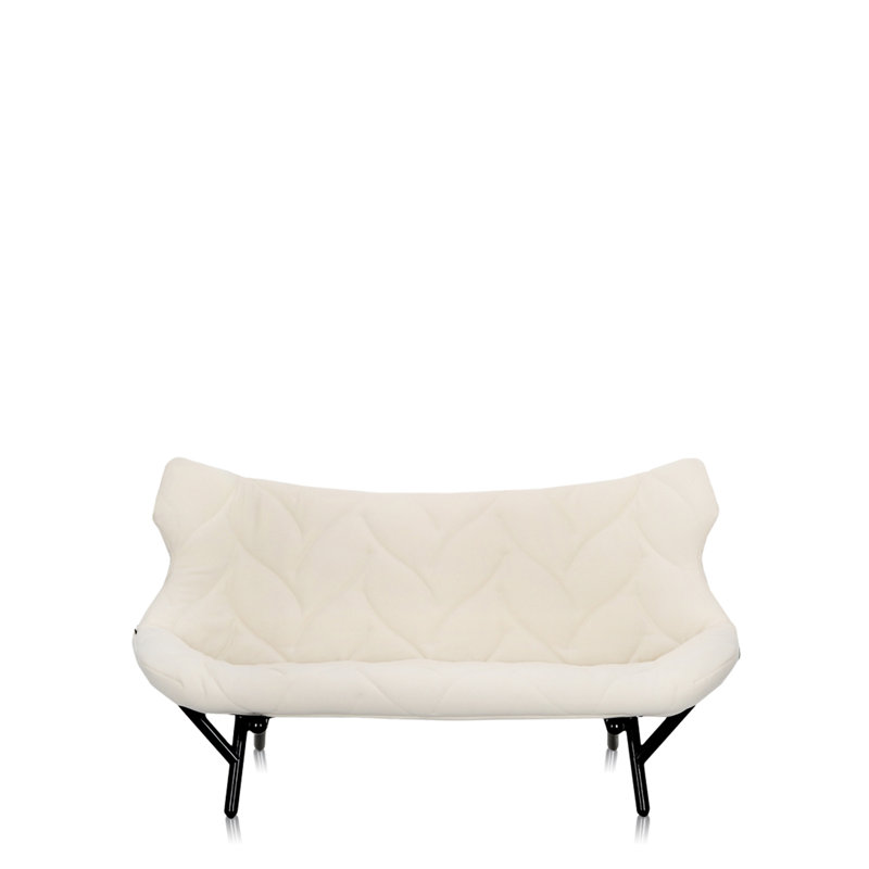 Foliage Loveseat, Black, Pink Velvet