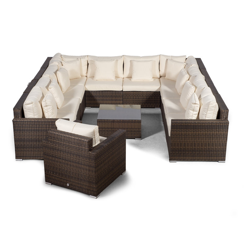 Yancey 5 Seater Rattan Corner Sofa Set