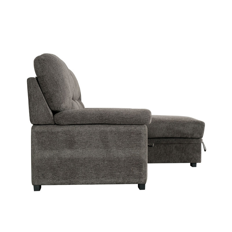 Jordan 93 in. Right Facing L Shaped Sleeper Sectional with Storage