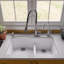 Évier de cuisine à double cuve en granite composite L 33 po x l 21 po-20524733