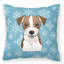  Coussin Snowflake Jack Russell Terrier