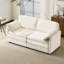 Canapé modulaire modulaire à 2 places pour appartement, salon et chambre à coucher 69 "PLUSH CLOUD LOVESEAT