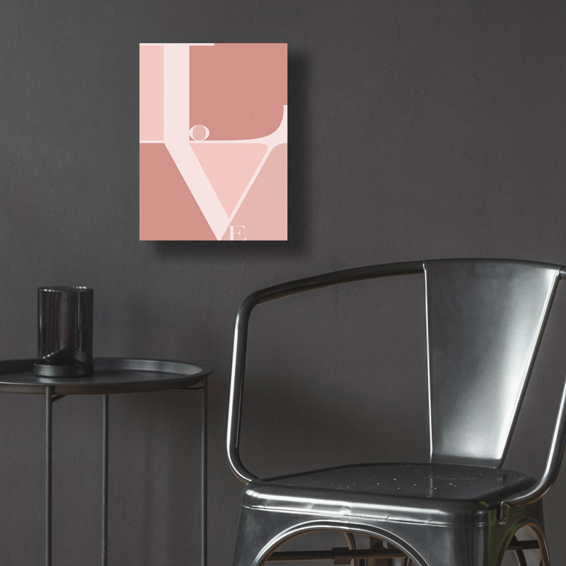 «Love» par TypeLike, H 16 po x l 12 po x P 0,13 po