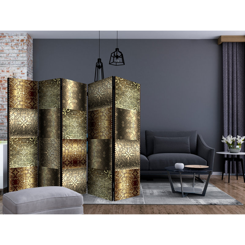 225 cm W x 172 cm H 5 - Panel Folding Room Divider