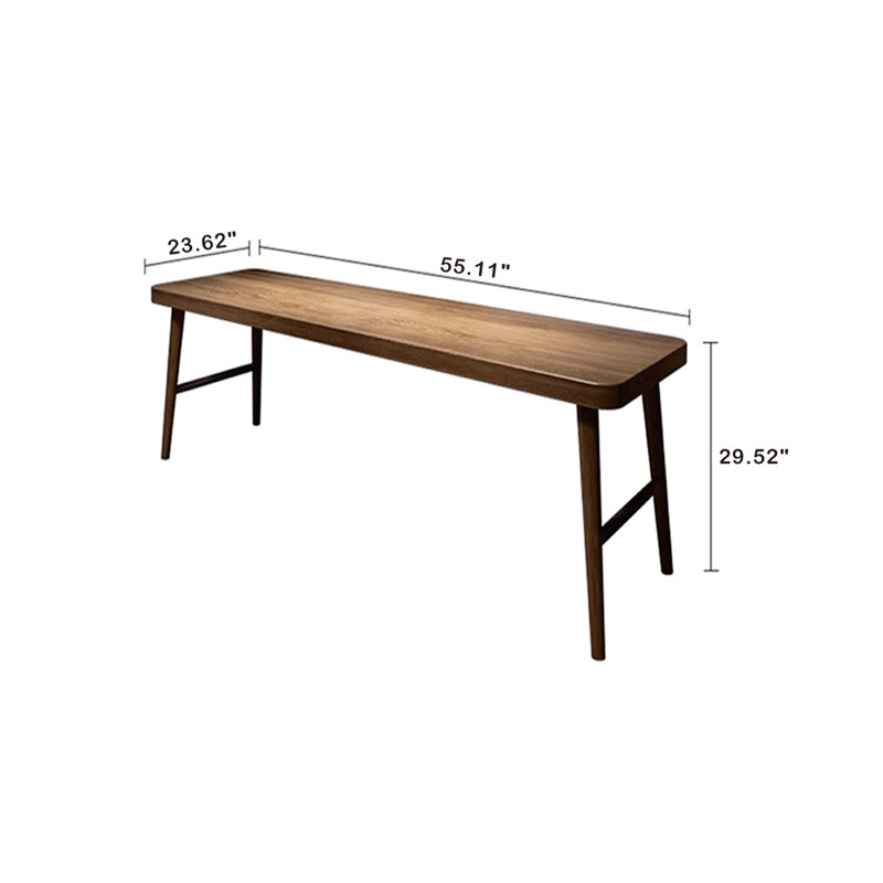 Bois massif 55,11 po brun massif rectangulaire, H 29,52 po x l 55,11 po x P 23,62 po