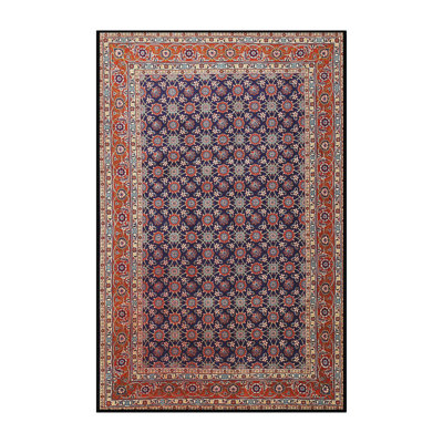 Tapis traditionnel rouge / bleu