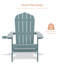 Chaise Adirondack pliante en plastique Shubhika-845593965