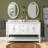 Hampton 60'' Double Bathroom Vanity with Top-441610880-441610883