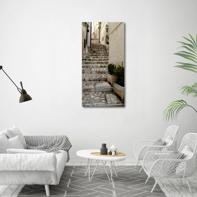 A Charming Street 1 Piece Wrapped Canvas Wall Art