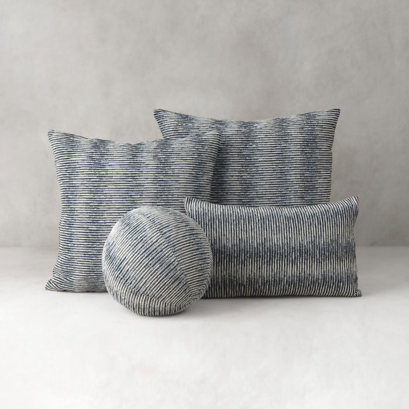 Progress Square Performance Pillow Cover & Insert, Indigo, Square 20"