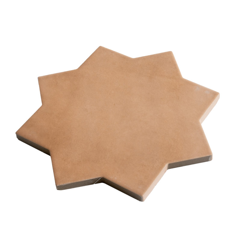 Seville Terracotta 7 in. Star with Pure White 5 in. Cross Matte Porcelain Wall and Floor Tile (10.62 sq ft/case) - 68 Pack